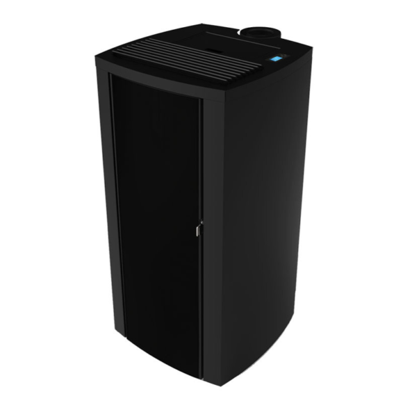 Poêle à granulés étanche (sortie dessus concentrique) Cristallo Silenzio Up 9.2 kw ETNA Luxe – Image 4